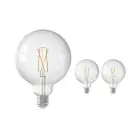 Multipack 3x Calex Smart Tuya Wifi E27 Globe Filamento 7.5W 1055lm - 818-830 Regolabile Bianca | Dimmerabile - Sostitutiva 75W 