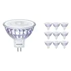 Multipack 10x Philips Master Value LED Faretti GU5.3 MR16 5.8W 490lm 36D - 940 Bianco Freddo | Miglior resa cromatica - Dimmerabile - Sostitutiva 35W