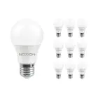 Multipack 10x Noxion Lucent Classic LED E27 Pera Ghiaccio 4.9W 480lm - 827 Bianco Molto Caldo | Sostitutiva 40W