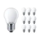 Multipack 10x Philips Corepro LED Lustre E27 Sferica Ghiaccio 4.3W 470lm - 827 Bianco Molto Caldo | Sostitutiva 40W