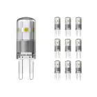 Multipack 10x Noxion Bolt LED Capsule G9 1.9W 200lm - 827 Bianco Molto Caldo | Sostitutiva 20W