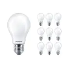 Multipack 10x Philips MASTER Value LED Bulbo E27 Pera Ghiaccio 5.9W 806lm - 927 Bianco Molto Caldo | Miglior resa cromatica - Dimmerabile - Sostitutiva 60W