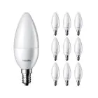 Multipack 10x Philips Corepro LED Candela E14 Ghiaccio 5W 470lm - 827 Bianco Molto Caldo | Sostitutiva 40W