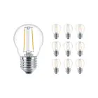 Multipack 10x Philips Corepro LED Bulbo E27 Pera Chiara 7W 806lm - 827 Bianco Molto Caldo | Sostitutiva 60W
