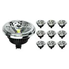 Multipack 10x Noxion Lucent Faretti LED GU10 AR111 15W 850lm 40D - 930 Luce Calda -  | Miglior Resa Cromatica - Dimmerabile -  Sostitutiva 75W