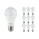 Multipack 10x Noxion Lucent Classic LED E27 Pera Ghiaccio 9.5W 1055lm - 827 Bianco Molto Caldo | Sostitutiva 75W