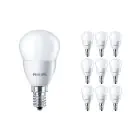 Multipack 10x Philips Corepro LED Lustre E14 Sferica Ghiaccio 5W 470lm - 827 Bianco Molto Caldo | Sostitutiva 40W