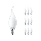 Multipack 10x Philips Corepro LED Candela E14 Piegato-tip Ghiaccio 2.2W 250lm - 827 Bianco Molto Caldo - Sostitutiva 25W
