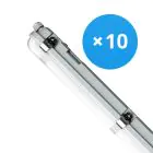 Multipack 10x Noxion Stagna LED Poseidon V3.0 18-30W 2340-4200lm - 830-865 CCT | 120cm - Cablaggio Entra/Esci (5x2.5mm2)