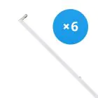 Multipack 6x Bright Choice Reglette LED Click T8 | Adatto per 150cm Tubo LED 