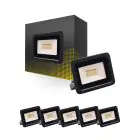 Multipack 6x Bright Choice Proiettore LED 20W 2000lm 100D - 840 Bianco Freddo | IP66 - Simmetrico