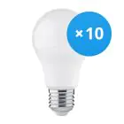 Multipack 10x Bright Choice LED Bulbo E27 Pera Ghiaccio 4.9W 470lm - 830 Luce Calda -  | Sostitutiva 40W