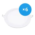 Multipack 6x Bright Choice Downlight LED UltraSlim 24W 1950lm 110D - 840 Bianco Freddo | 295mm - Ritaglio 280mm