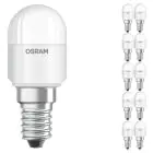 Multipack 10x Ledvance Parathom LED E14 Tubular Special Ghiaccio 2.3W 200lm - 827 Bianco Molto Caldo | Sostitutiva 20W