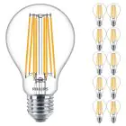 Multipack 10x Philips Corepro LED Bulbo E27 Pera Chiara 17W 2452lm - 827 Bianco Molto Caldo | Sostitutiva 150W