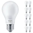 Multipack 10x Philips Corepro LED Bulbo E27 Pera Ghiaccio 7W 806lm - 827 Bianco Molto Caldo | Sostitutiva 60W