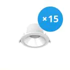 Multipack 15x Noxion Downlight LED Apollo 9W 1100lm 60D - 830 Luce Calda -  | 145mm - Ritaglio 120mm - UGR 