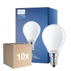 Multipack 10x Philips Master Value LED Lustre E14 Sferica Ghiaccio 3.4W 470lm - 927 Bianco Molto Caldo | Miglior resa cromatica - Dimmerabile - Sostitutiva 40W