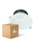 Multipack 4x Philips Downlight LED Coreline DN142B Aluminium Bianca 19.2W 2300lm 60D - 840 Bianco Freddo | Ritaglio 200mm - IP20 - Bianca Riflettore
