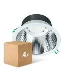 Multipack 4x Philips Downlight LED Coreline DN142B Aluminium Bianca 19.2W 2300lm 60D - 830 Luce Calda | Ritaglio 200mm - IP20 - UGR
