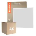 Multipack 4x Ledvance Pannello a LED Compatto Aluminium Bianca 33W 3630lm - 840 Bianco Freddo | 60x60cm