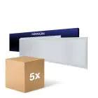 Multipack 5x Noxion Pannello A LED Ecowhite V4.0 28W 3400lm - 840 Bianco Freddo | 120x30cm - UGR 