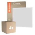 Multipack 4x Ledvance Pannello a LED Compatto Aluminium Bianca 33W 3630lm - 840 Bianco Freddo | 60x60cm - UGR < 19