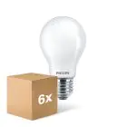 Multipack 6x Philips Corepro LED Bulbo E27 Pera Ghiaccio 8.5W 1055lm - 830 Luce Calda | Sostitutiva 75W