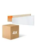Multipack 4x Ledvance Pannello a LED Compatto Aluminium Bianca 33W 3630lm - 840 Bianco Freddo | 120x30cm - UGR < 19