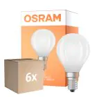 Multipack 6x Osram Classic LED E14 Sferica Filamento Ghiaccio 5.5W 806lm - 840 Bianco Freddo | Dimmerabile - Sostitutiva 60W