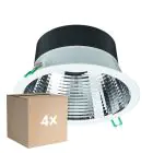 Multipack 4x Philips Downlight LED Coreline DN142B Aluminium Bianca 19.2W 2300lm 60D - 840 Bianco Freddo | Ritaglio 200mm - IP20 - UGR