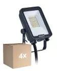 Multipack 4x Philips Proiettore LED Ledinaire BVP167 10W 1200lm 110D - 830-840-865 CCT | IP65 - Simmetrico