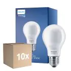 Multipack 10x Philips Classic LED Bulbo E27 Pera Ghiaccio 4.5W 470lm - 827 Bianco Molto Caldo | Sostitutiva 40W