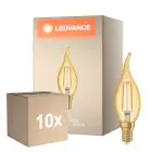 Multipack 10x Ledvance Vintage 1906 LED E14 Candela Oro 2.5W 220lm - 824 Bianco Molto Caldo | Sostitua 22W