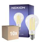 Multipack 10x Noxion Lucent Filamento LED E27 Pera Filamento Chiara 10.5W 1521lm - 827 Bianco Molto Caldo | Sostitutiva 100W