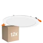 Multipack 12x Osram Downlight LED Recess Slim Bianca 22W 2000lm 110D - 830 Luce Calda -  | Ritaglio 200mm - IP20